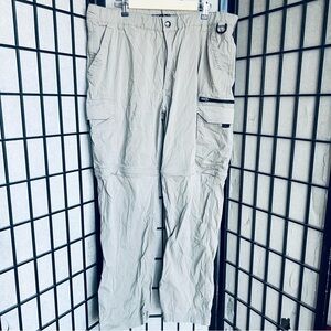 BC Clothing beige convertible outdoor pants XXL